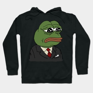 sad pepe in suit Hoodie